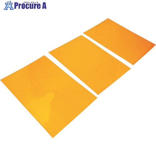 WAKI 安全反射シート 100mmX150mm 黄 3枚 WT-216 1パック ■▼177-6641 ※個人宅様送り不可