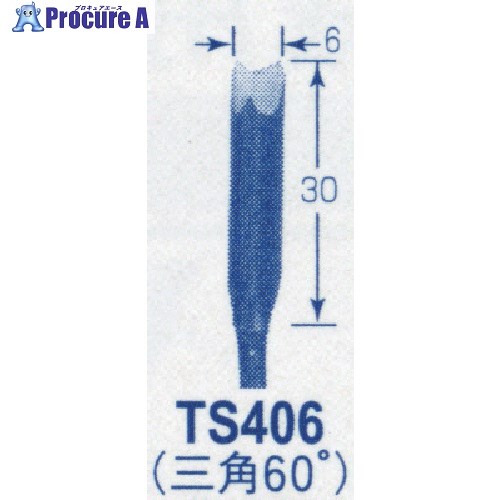AUTOMACH 高級手打刃(三角刃、角度60度、幅6ミリ) TS406 1本 ■▼852-1827 【送料都度見積】