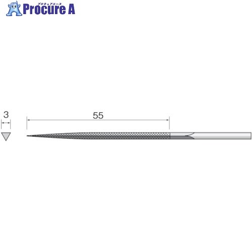 ミニモ 精密ヤスリ 中目 三角 (5本入) SA4013 1袋 ■▼852-8707【代引決済不可】【送料都度見積】