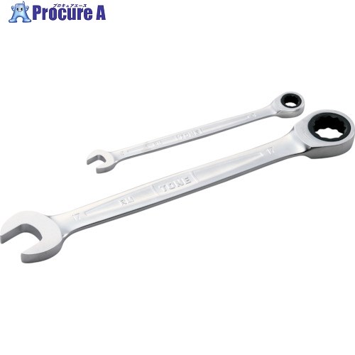 TONE ラチェットメガネレンチ 対辺寸法22mm RM-22HP 1個 ■▼864-2796【代引決済不可】【送料都度見積】 ●YA513