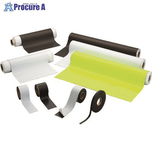 光 ゴムマグネット0.8×1000mm 10M巻イエロー GM08-8006Y 1巻 ■▼112-1698 【送料都度見積】※個人宅様送り不可