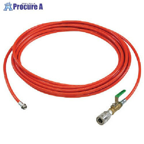 Asada 1/4PU洗管ホース コック付 20m SUSワンタッチカプラ仕様 HD03228 1本 ■▼135-7011 【送料都度見積】