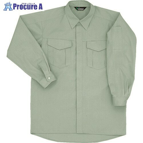 ミドリ安全 春夏 男女共用E/C長袖シャツ ライトグリーン S GS 2356-UE-S 1着 ■▼857-4198 ※個人宅様送り不可