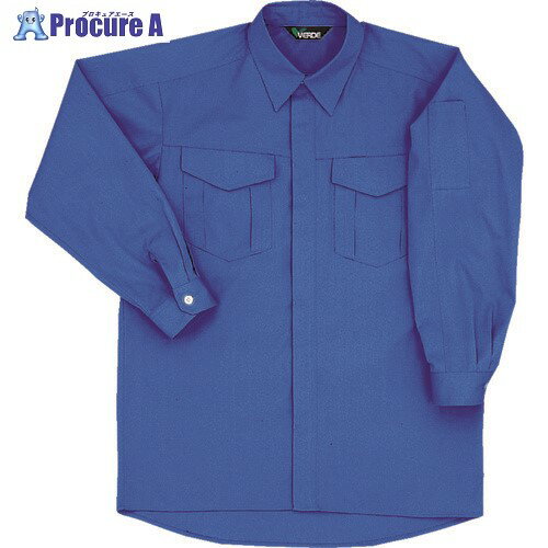 ミドリ安全 春夏 男女共用E/C長袖シャツ ロイヤルブルー SS GS 2358-UE-SS 1着 ■▼857-4215 ※個人宅様送り不可