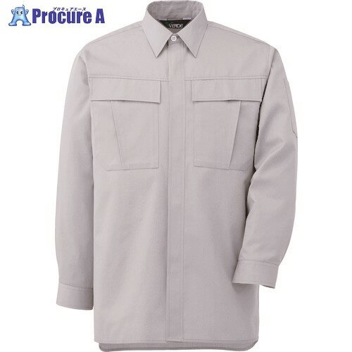 ミドリ安全 春夏 長袖シャツ シルバーグレー 6L GS 2571-UE-6L 1着 ■▼857-4297 ※個人宅様送り不可