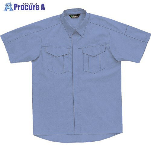 ミドリ安全 春夏 男女共用E/C半袖シャツ ライトブルー S GS353-UE-S 1着 ■▼857-4486 ※個人宅様送り不可