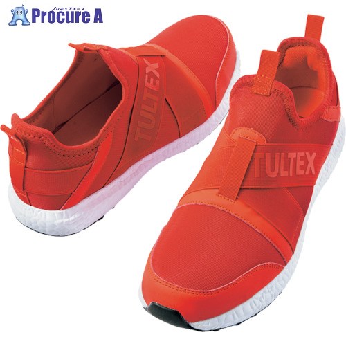 アイトス 軽量スリッポンスタイル セーフティシューズ LX69180 レッド 25.0 LX69180-009-25.0 1足 ■▼413-6841 【送料都度見積】