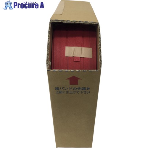 ユタカメイク 梱包用品 紙バンド 約14.5mm×約1m レッド BP-4005 400M ■▼113-0741【代引決済不可】【送料都度見積】※車上渡し