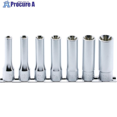 Ko-ken 12.7mm差込 トルクスディープソケットレールセット 7ヶ組 RS4325/7 1個 ■▼121-9915【代引決済不可】【送料都度見積】