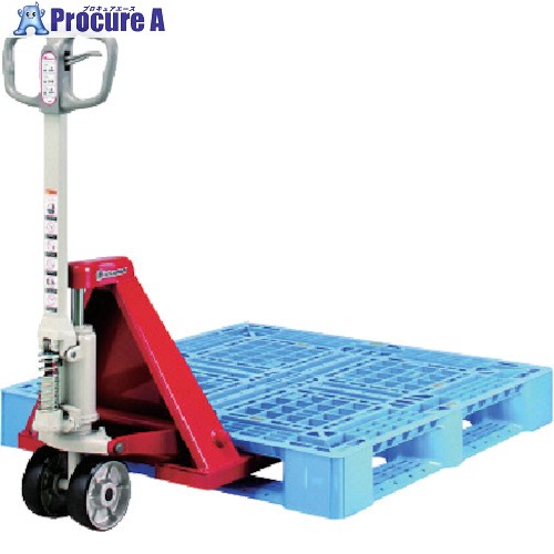 Bishamon ハンドパレットトラック 片面パレット対応 均等荷重1500kg フォーク高さ(最高)165×(最低)65mm BMP15SL65(09884) 1台 ■▼133-6227 【送料都度見積】※車上渡し