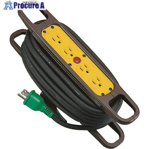 タスコ 延長コード(極太ケーブル3.5mm2仕様) TA649HR 1個 ■▼143-2217 【送料都度見積】