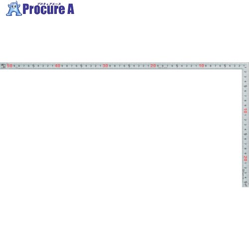 SK シルバー曲尺同目同厚快段目盛 50cm SDD-50CKD 1本 ■▼176-8873【代引決済不可】【送料都度見積】