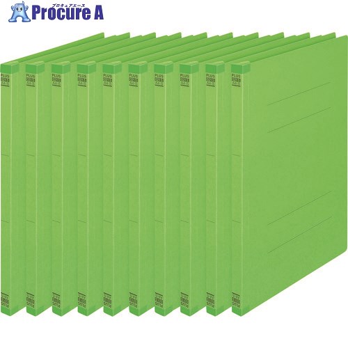 PLUS 79434)フラットファイル背補強 A4S LGR 10冊 NO.021S LGR 1パック ■▼196-1427 【送料都度見積】