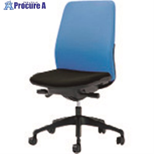 PLUS 652142)事務イス カイル KC-HL64SL LB/BK KC-HL64SL LB/BK 1台 ■▼196-5002 【送料都度見積】(3)