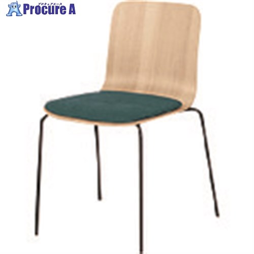 PLUS 33636)WF スタンダードチェア DC-WFC22LWS BG DC-WFC22LWS BG 1台 ■▼197-2783 【送料都度見積】