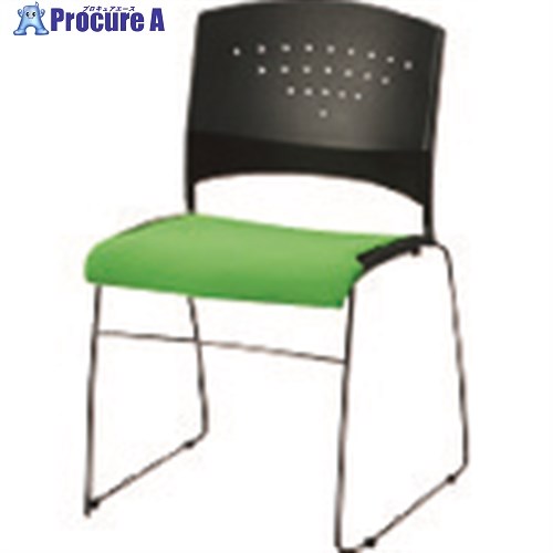 JTX 851453)会議イス GK-C10R グリーン GK-C10R GR 1台 ■▼209-3496【代引決済不可】【送料都度見積】