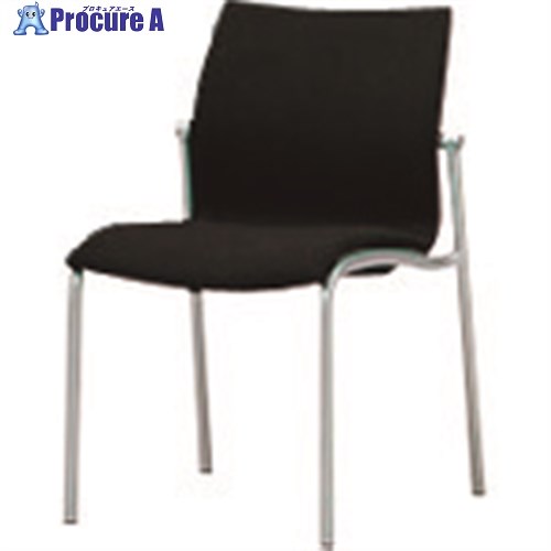 PLUS 60227)会議イス MC-A20 MC-A22 BK MC-A22 BK 1台 ■▼210-0040 【送料都度見積】