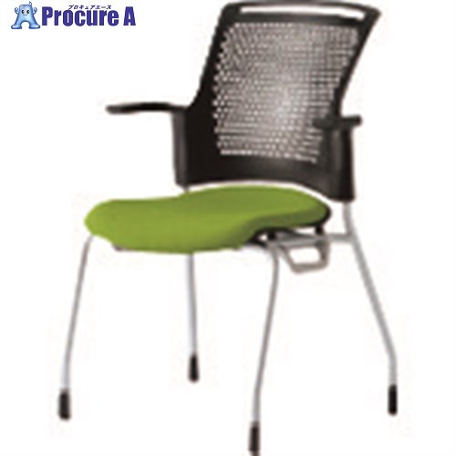 PLUS 629521)会議イス チェダーC MB-W61SH LGR MB-W61SH LGR 1台 ■▼210-1663 【送料都度見積】