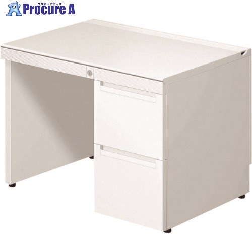 PLUS 673118)ステージオ 片袖机 ST-147L-P3 WS/W4 ST-147L-P3 WS/W4 1台 ■▼210-6331 【送料都度見積】