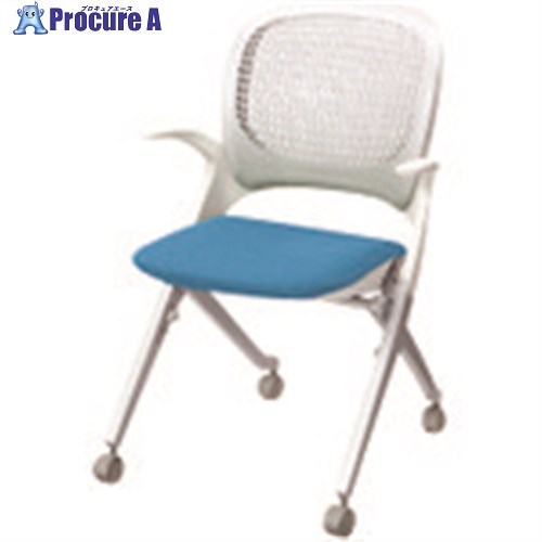 PLUS 657802)会議イス エラーテ MB-Q50S LB MB-Q50S LB 1台 ■▼210-7930 【送料都度見積】