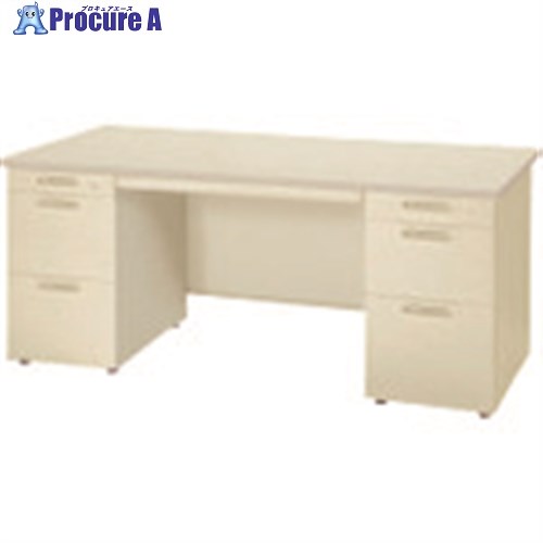 PLUS 670050)LA 両袖机 LA-167D-33 LGY/LGY LA-167D-33 L/L 1台 ■▼211-1940 【送料都度見積】