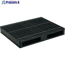 サンコー リサイクルプラスチックパレット 815409 R2-1114F-6 SKR2-1114F-6 BK 1枚 ■▼324-1455【代引決済不可】【送料都度見積】