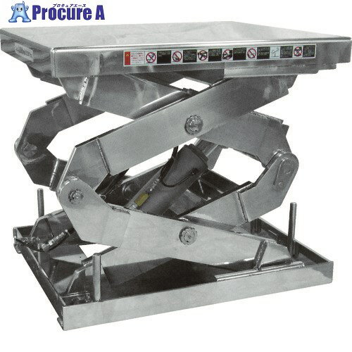 Bishamon ステンテーブルリフト 均等荷重1000kg テーブル寸法600×780mm 2X1000607AB-HL 1台 ■▼453-0578 【送料都...