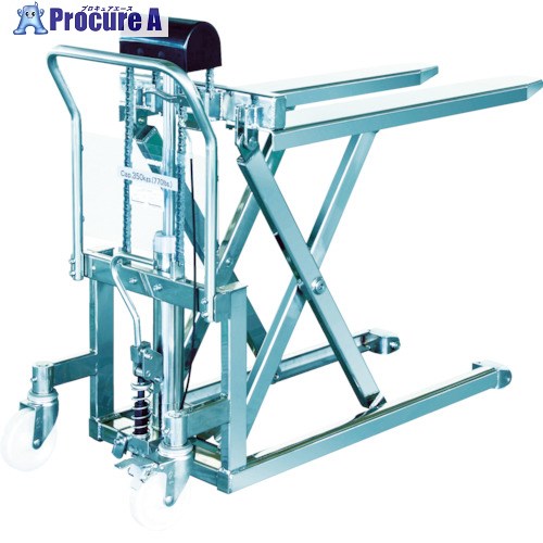 Bishamon ハンドリフター ステンスクーパー 均等荷重500kg フォーク寸法1080×520mm LV50-HL 1台 ■▼453-0781 【送料都度...