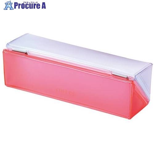 KING JIM チア-ズ スクエアペンケ-ス アカ CH2182T-R 5個 ■▼456-2154 【送料都度見積】