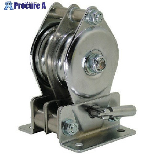 HHH 固定滑車たて型二車分離式 ベアリング入り TB50X2 1個 ■▼808-7408 【送料都度見積】