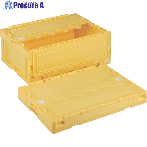 RISU 折りたたみコンテナー 605401 CF-S56NR黄 CF-S56NR-Y 1個 ■▼821-9160 【送料都度見積】