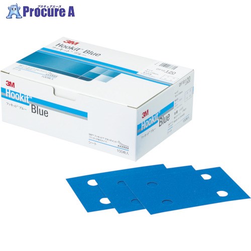 3M ブルーサンディングシートDF10 75X110mm #80 (100枚入) H/DF10 80 BLU 1箱 ▼854-9914