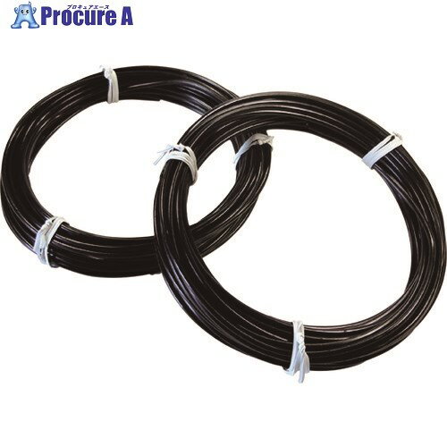 DAIDOHANT アルミ線 黒コート #10×10 10155871 1巻 ▼114-2476