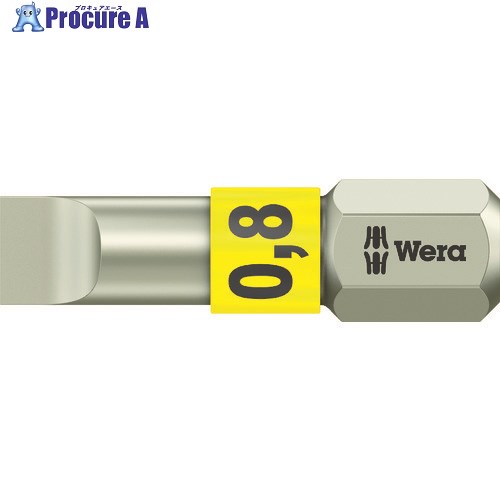 Wera 3800/1 ステンレストーションビット マイナス5.5X25 071000 1本 ▼411-9410【代引決済不可】