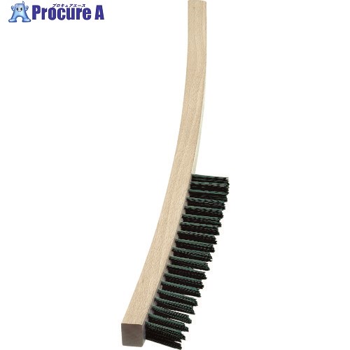 LESSMANN 4行 ロング木柄ハンドブラシ 鋼線 122401 1本 ▼442-4689【代引決済不可】