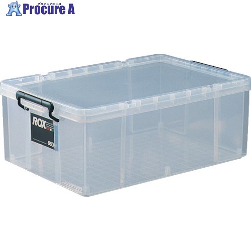 TENMA フタ式収納ケース ロックス 660M クリア 440×660×243 110001179 1個 ▼444-9053【代引決済不可】