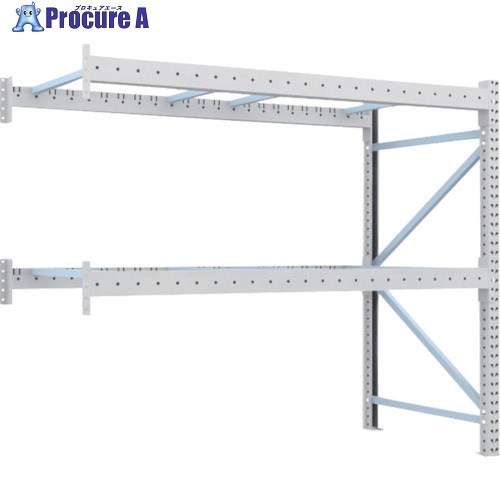 TRUSCO 重量パレットラック1トン2500×1100×H2000 2段 連結 1D-20B25-11-2B 1台 ■▼459-1445 【送料都度見積】※車上渡し