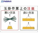 緑十字 クレーン関係標識 玉掛作業上の注意 KY-102 600×900mm エンビ 084102 1枚 ▼814-8847