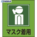 緑十字 イラストステッカー標識 マスク着用 GK-10 120×100mm 5枚組 PET 099010 1組 ▼814-9181