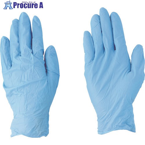 川西 ニトリルゴム使い捨て手袋 ニトリル使いきり手袋 ブルー 粉無 Mサイズ (100枚入) 2041-M 1箱 ▼829-0509【代引決済不可】