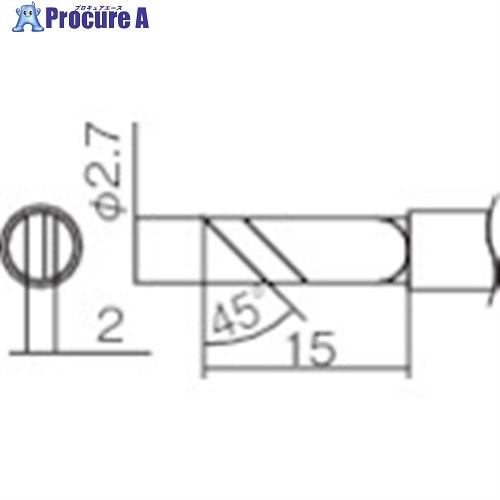 白光 こて先 K型 T12-K 1本 ▼294-6076
