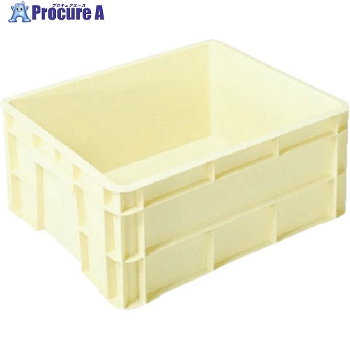 ヒシ S型コンテナ W521×D436×H222 薄黄 薄黄 S-40B LY(ライト/イエロー) 1個 ▼382-4942【代引決済不可】