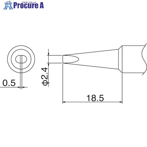 マルチミニアイロン　TS-31/32/33用こてさき　へら先　【SUREシュアー】 石崎電機