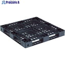 サンコー リサイクルプラスチックパレット 812300 D4-1111-14黒 SK-D4-1111-14-BK 1枚 ■▼459-3979 【送料都度見積】