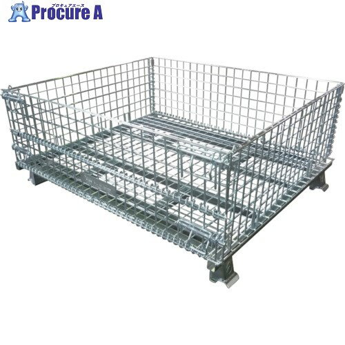 サンキン メッシュパレット コイルタイプ 1200×1000×510 SC-41/2 1台 ■▼459-4827 ※車上渡し