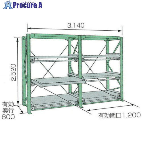 KDS スライドラックSSR30-2512-3HTR SSR30-2512-3HTR 1台 ■▼805-0928【代引決済不可】【送料都度見積】..