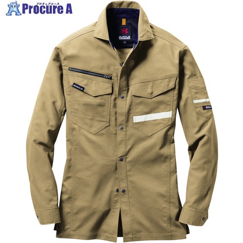 BURTLE 長袖シャツ9095-23-3Lカーキ 9095-23-3L 1個 ■▼363-1669【代引決済不可】【送料都度見積】