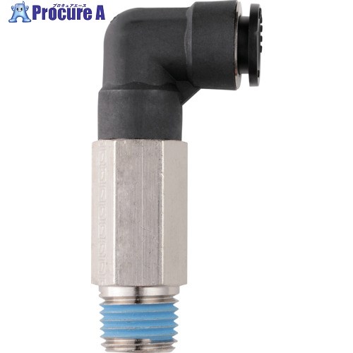 潤工社 ワンタッチ継手Mシリーズ ロングエルボ 12mm PT1/4 PLLM-12-PT1/4-PM 10個 ■▼572-2805 【送料都度見積】