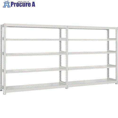 NAIKI 軽量ラック(連結、150/段 NMK6360-5R-W 1台 ■▼679-9431 ※個人宅様送り不可