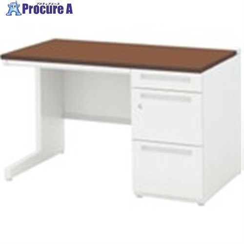 ウチダ SCAENA H700/片袖デスク SK127A4-3LSK OW/DF 5-116-2275 1台 ■▼431-2850【代引決済不可】【送料都度見積】